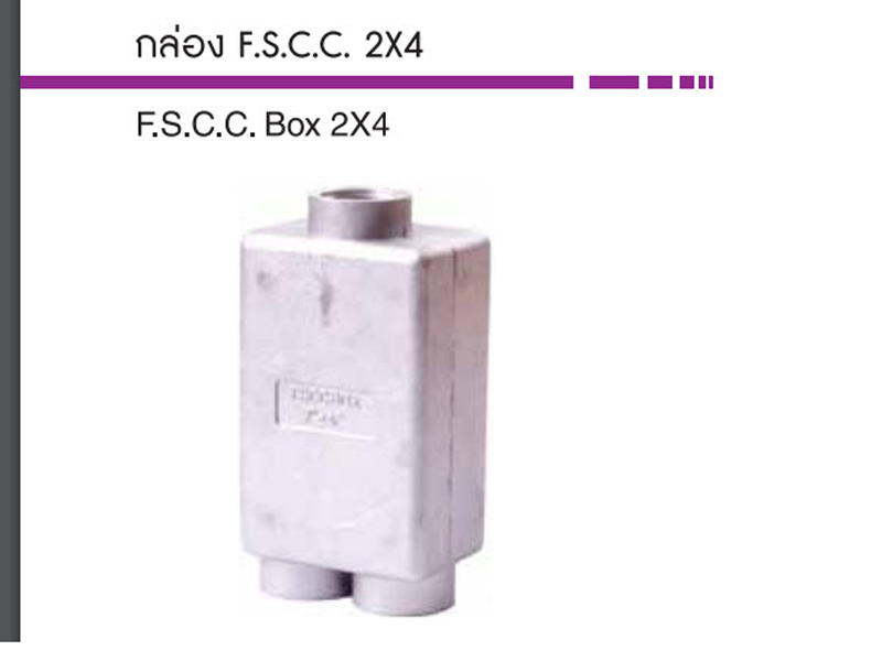 เอฟเอส บ๊อกซ์ FS BOX 2"x4" 3ทาง รู 1/2" FSCC